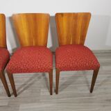 4 art deco dining chairs by Jindrich Halabala