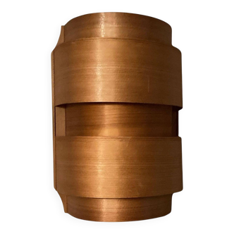 Mid-Century Modern Pine Veneer Wall Lamp by Translandia, Denmark 1960s