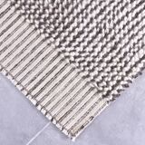 2x10 Brown White Wool Moroccan Runner Rug, 66x302Cm