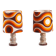 Vintage ceramic table lamps by Scheurich, Germany 1970s set of 2