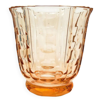 Art Deco vase, crystal, Bohemia, Czechoslovakia, 1930s