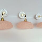 Appliques verre de Clichy moucheté