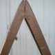 Old wooden painter's scale with 2 panels