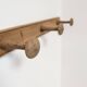 Wall-mounted coat rack with 12 hooks