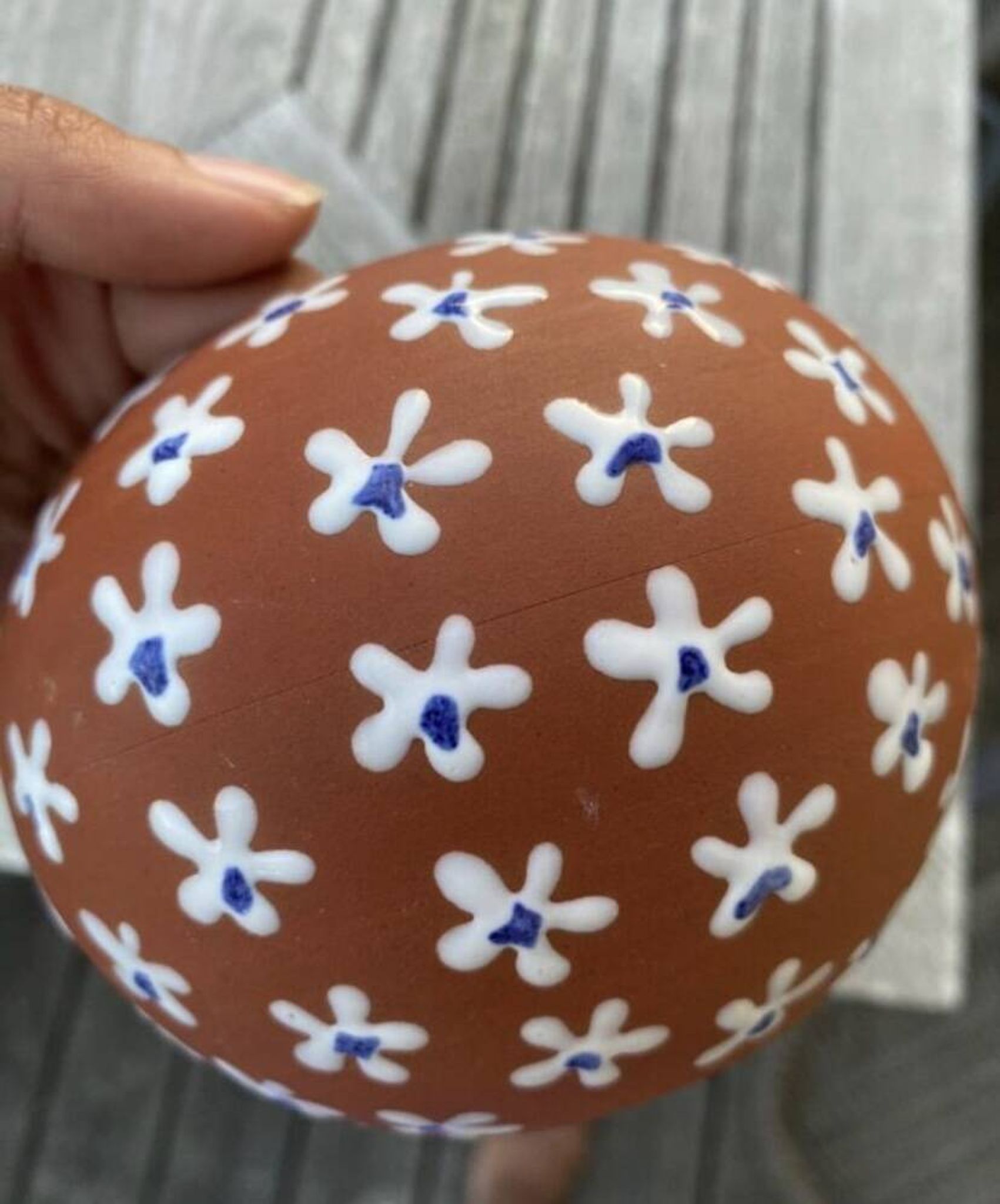 Vase floral en céramique par Edith Nielsen pour Zeuthen Keramik