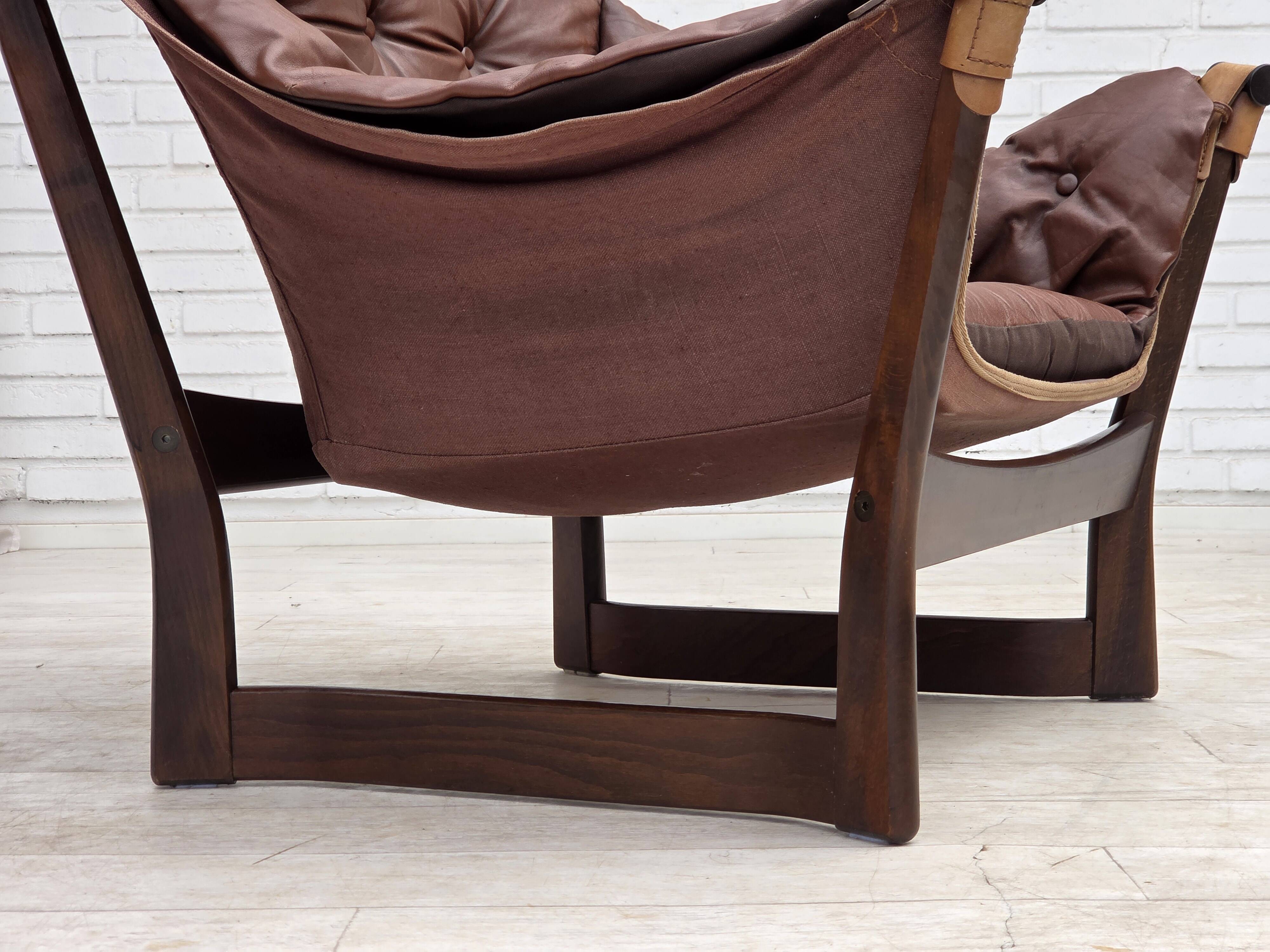 1970s, Norwegian design by Tormod Alnaes, "Trega" loungechair.