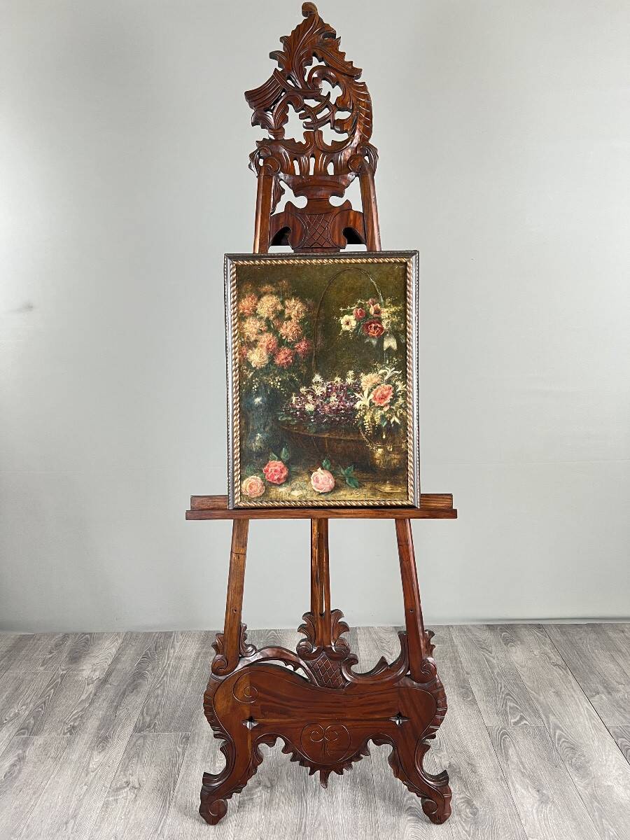 Paintings, Pair of still lifes with flowers by Angelo Zoffoli (1860–1910)