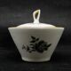 Art Nouveau sugar bowl, cream ceramics, Ćmielów, Poland, 1960s