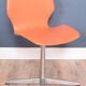 1960s vinyl desk swivel chair chrome base