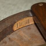 Victorian Thonet dressing table in bent wood with adjustable stool.