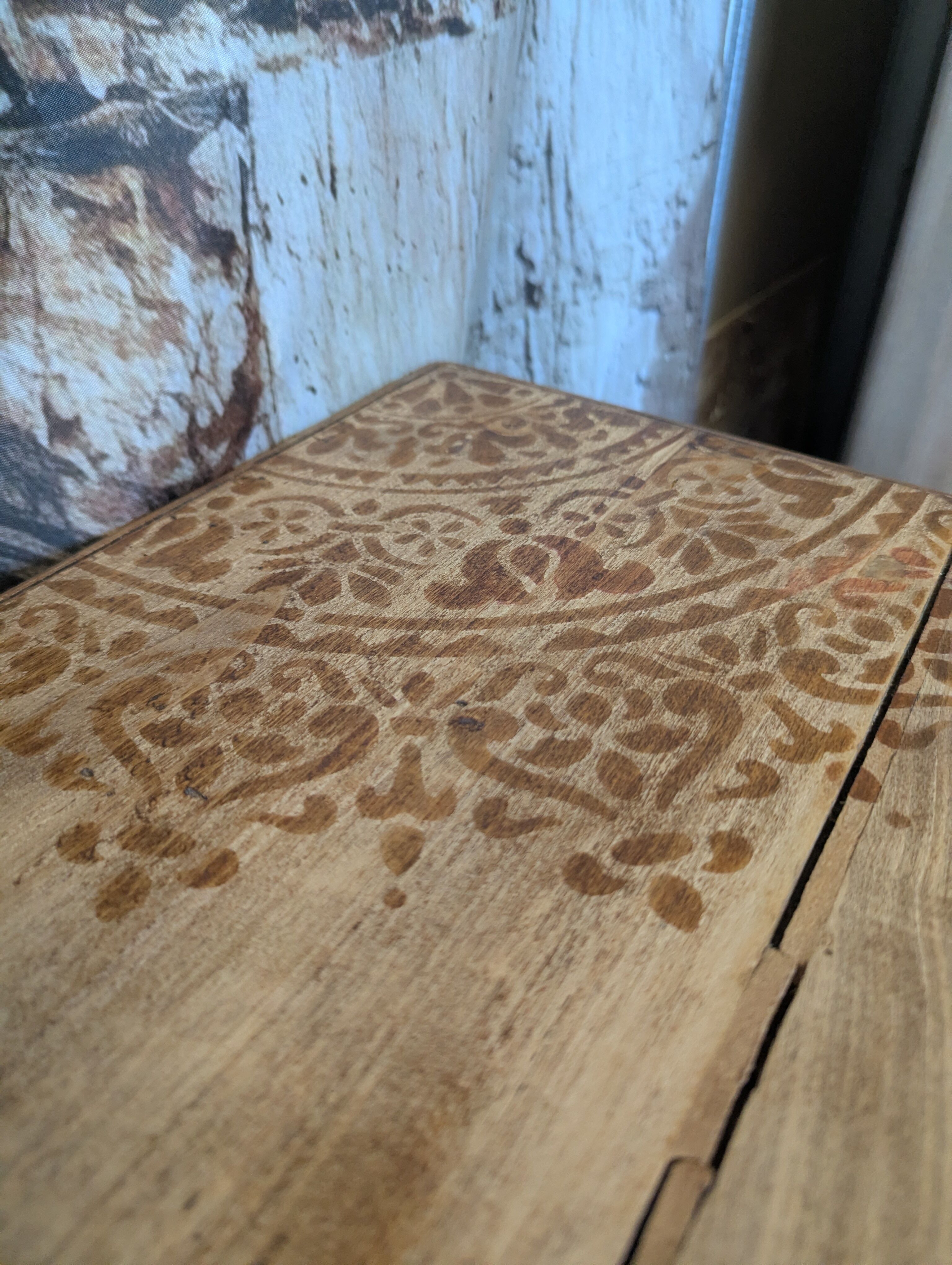 Small renovated antique table