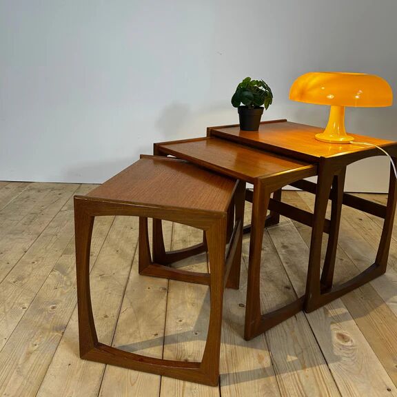 Tables gigognes Quadrille en teck G Plan, années 1960
