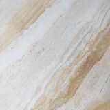 Travertine dining table design Jean-Charles Roche Bobois vintage 70s