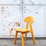 Sedia pieghevole in quercia, Italia, anni '70