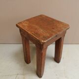 Industrial wooden side table