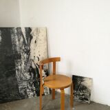 Plywood chair, glued laminated scandinavian chair