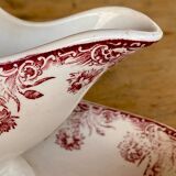 Saucière Saint Amandinoise décor Les Oeuillets
