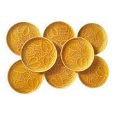 8 Sarreguemines slip plates