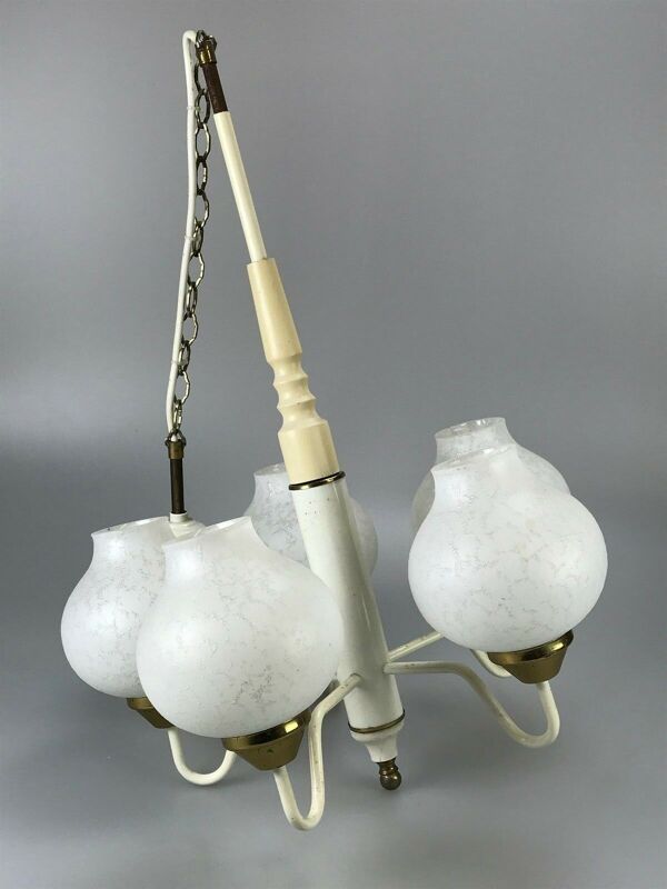 Lampe des années 70 lumière plafonnier lampe suspendue lustre espace âge design