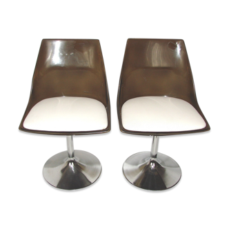 Space Age Swivel Chairs, 1970s, Set of 2