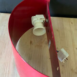 Red metal wall lamp