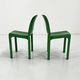 Lot de 4 chaises Selene vertes par Vico Magistretti pour Artemide, 1970