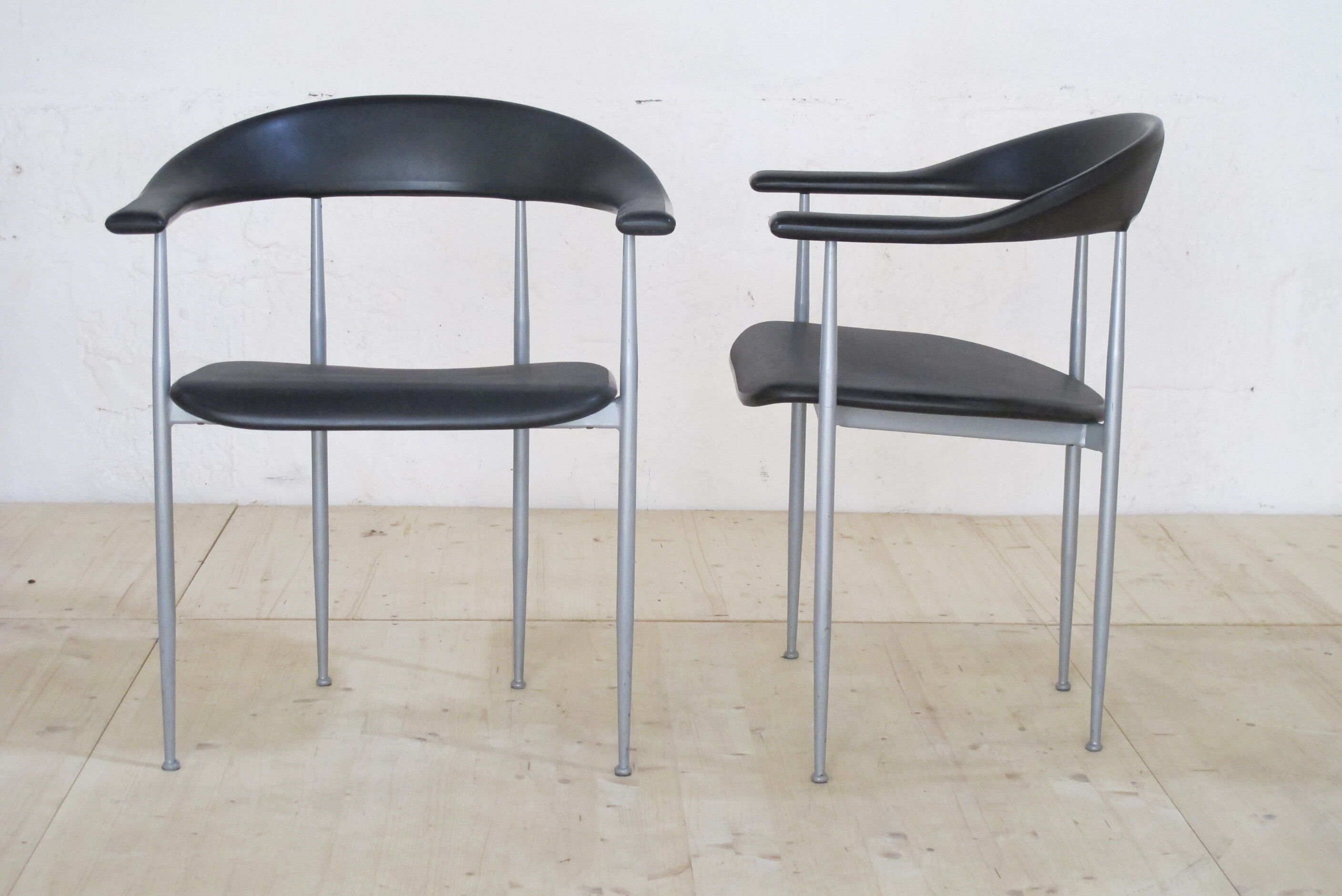 Armrest chairs by Fasem Italia 1980