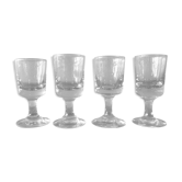 Set de 4 verres à liqueur début XX ème