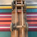 Ancien jouet camion benne bois jeu vintage