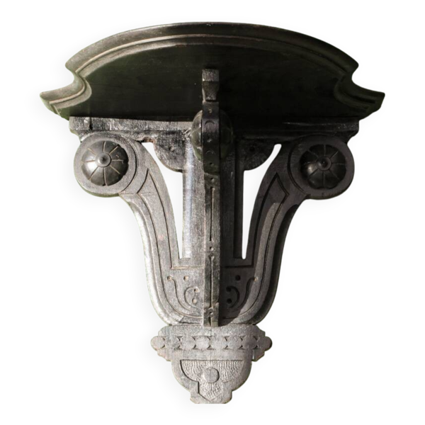Console d'applique Napoléon III en bois noirci