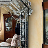 Grand miroir vénitien – 115 x 100 cm – Excellent état