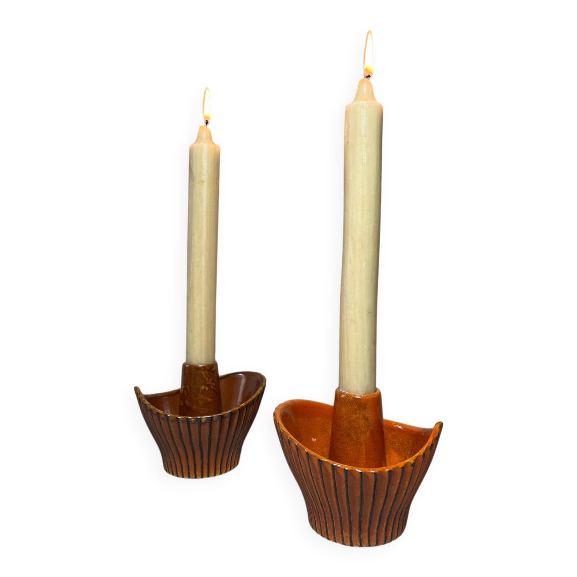 Bougeoirs en céramique