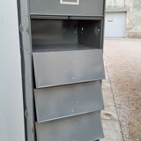 Metal locker cabinet Ronéo 1950 industrial