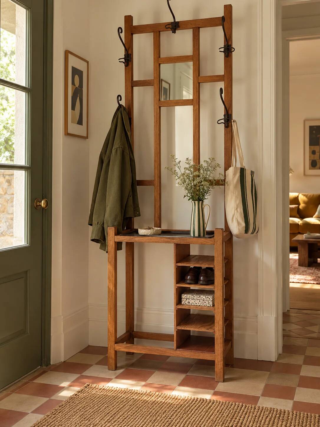 Coat rack / wardrobe in Art Deco style