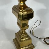 Vintage Large Italian Solid Brass table lamp from 50s