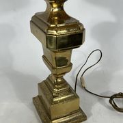 Lampe de table italienne en laiton massif des années 50