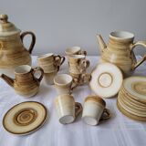Coffee service for 10 people Longchamp 23 pieces 70s