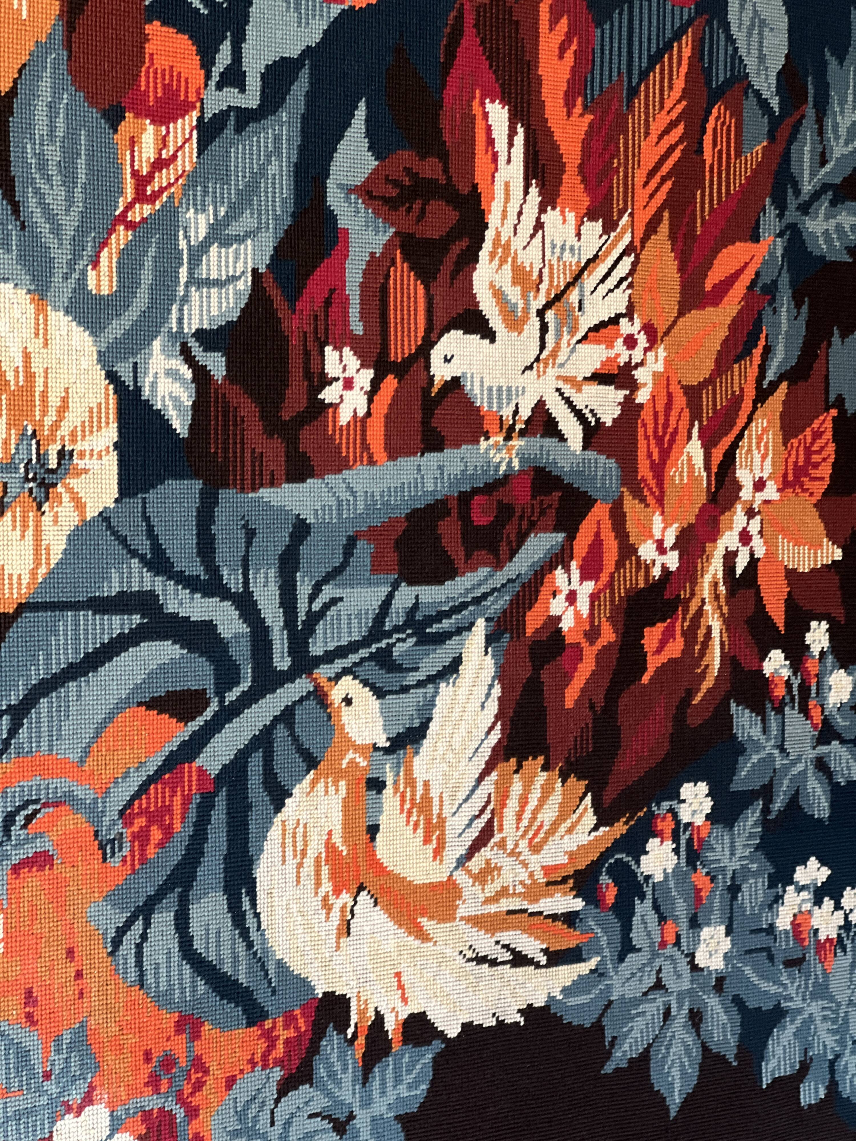 Tapestry on frame by Hervé Lelong