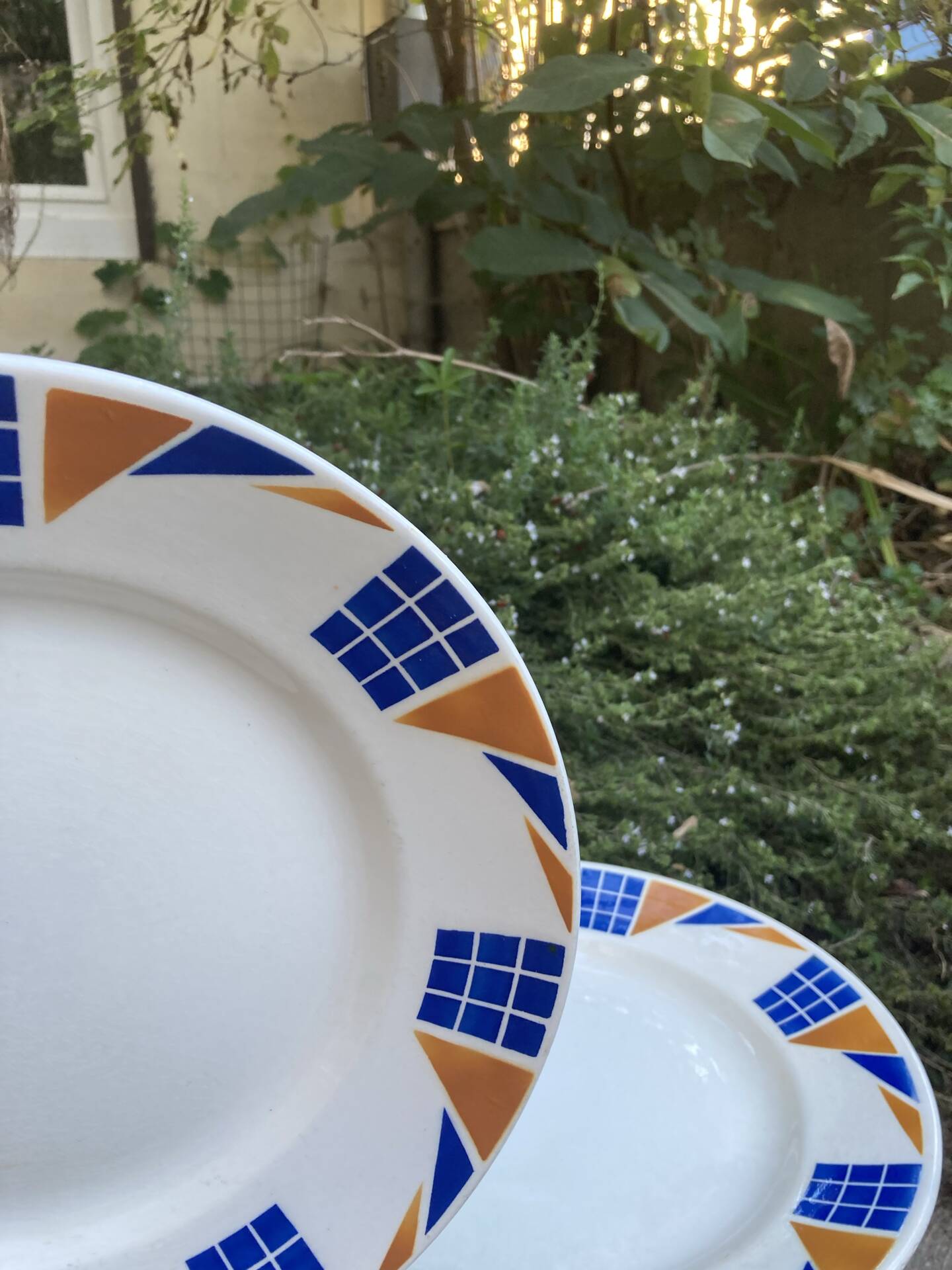 Assiettes de service Badonviller Congo