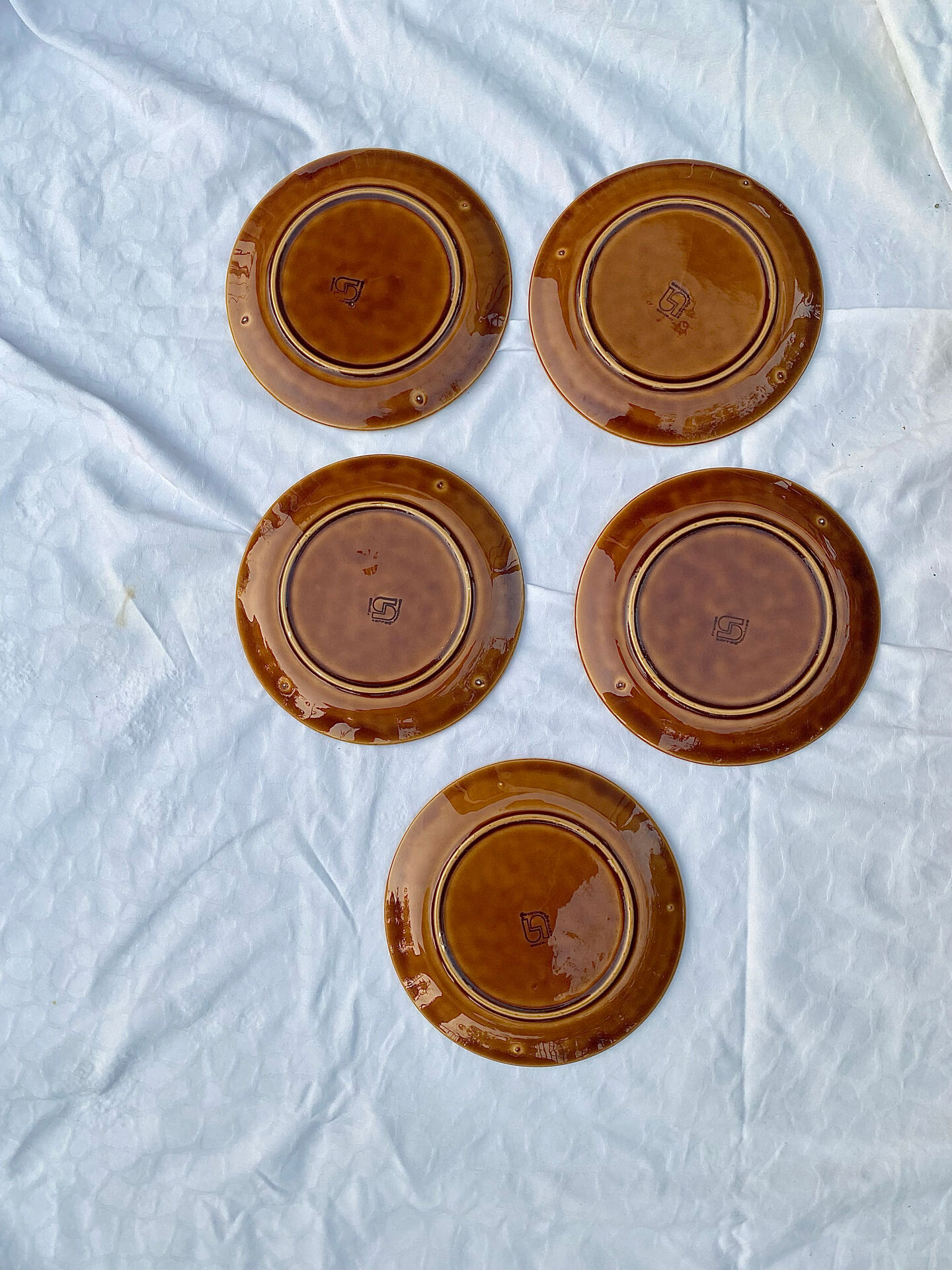 Dessert plates Sarreguemines Hawaii