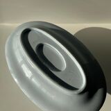 Flat set and light blue saucière earthenware from Montereau