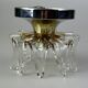 60s 70s wall lamp Wall Sconce made of metal & Murano glass Space Age design