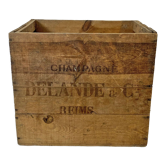 Wooden box "Champagne Delande et Cie"