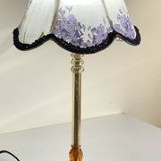 LAMPSHade Plexiglass and Lilac Fabric VINTAGE