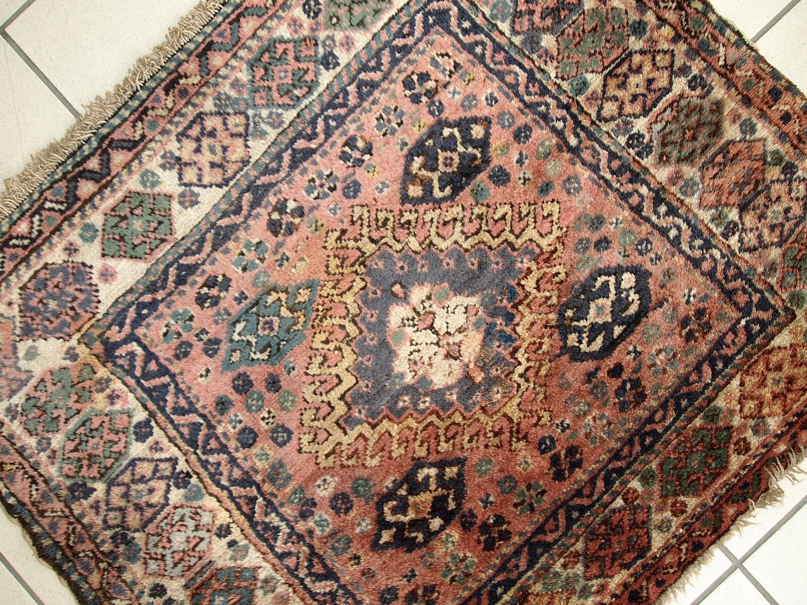 Sac Ancien Kurde Persan Fait Main – Années 1930 – 79 cm x 95 cm