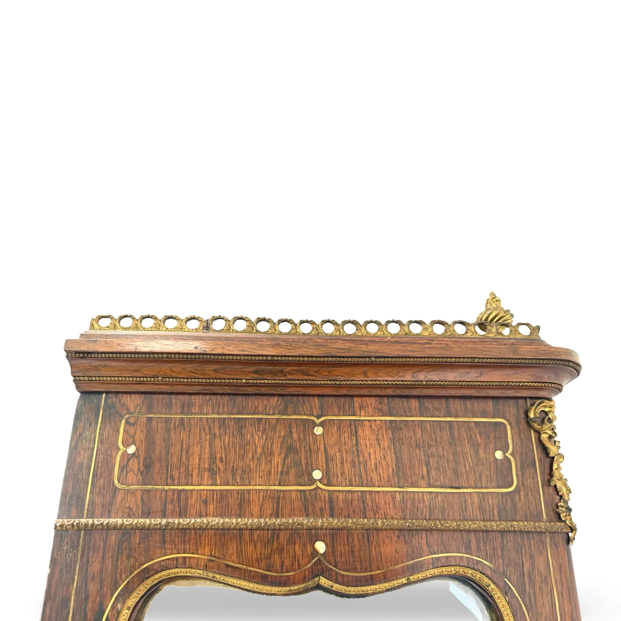 Elegant antique display cabinet, dating to 19th century