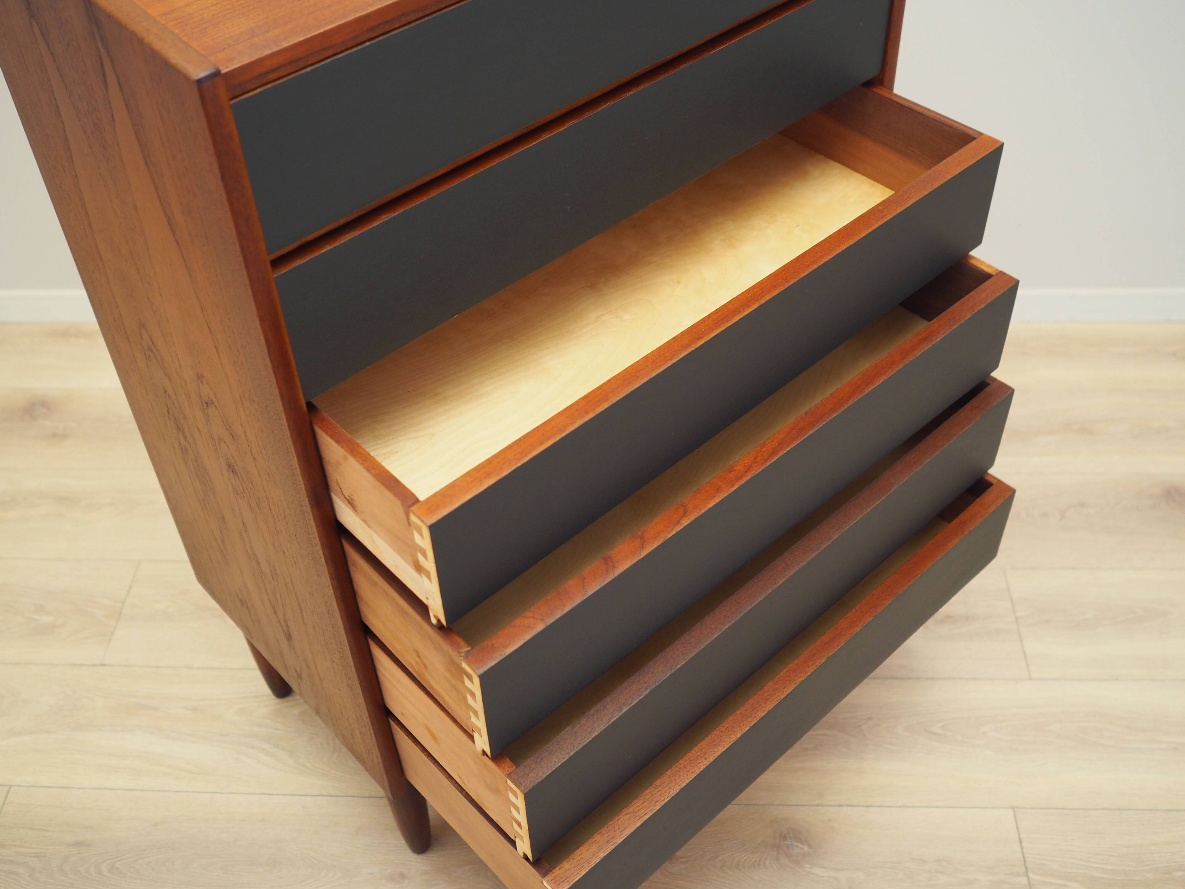 Teak chest of drawers, Danish design, 1970s, production: Denmark
