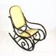 Vintage Brown Rocking Chair by Michael Thonet