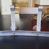 Aluminum wall coat rack