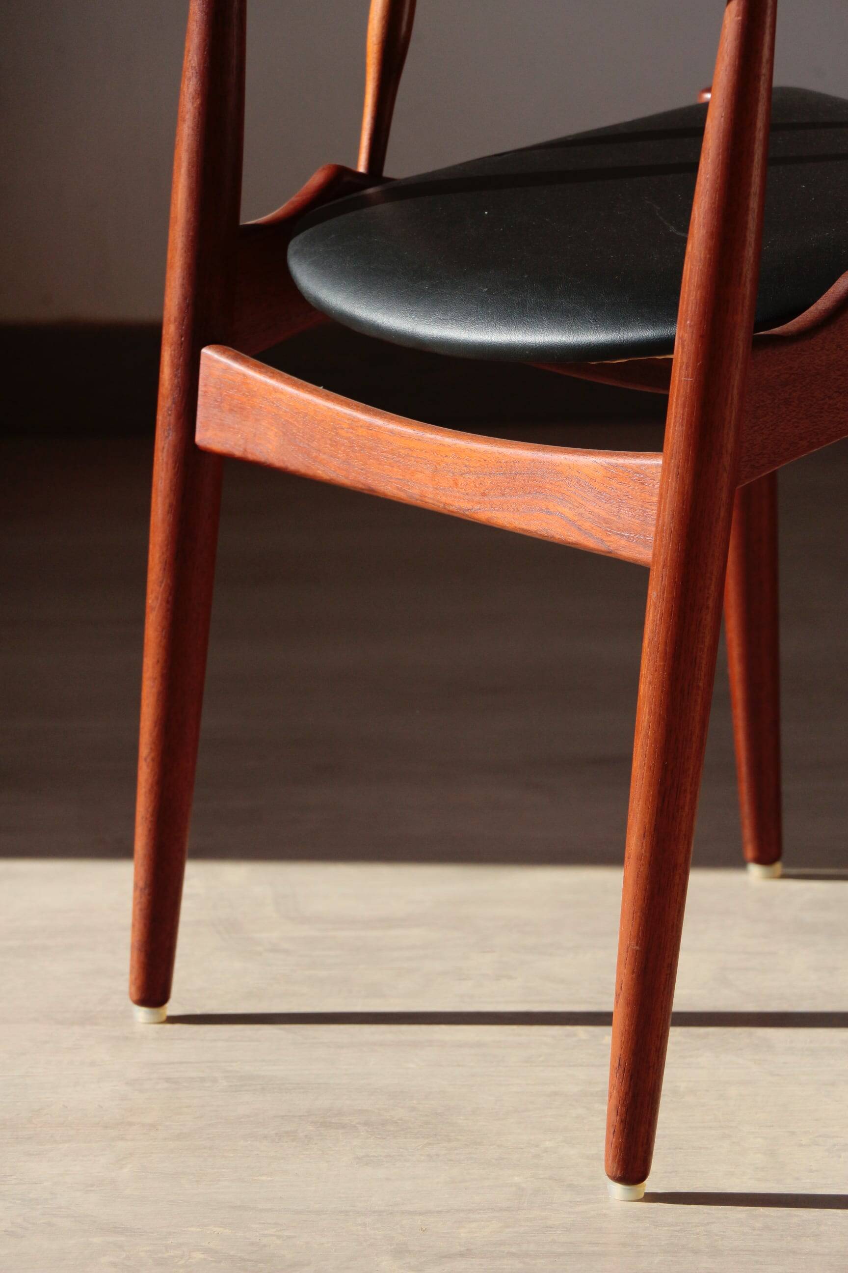 Set of 4 Johannes Andersen Scandinavian teak armchairs, 1960s
